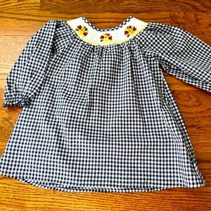 Adorable Marie Nicole smocked turkey dress, size small or 2 years 🧡